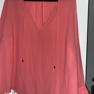 Pink slit sleeve blouse Eloquii brand new
